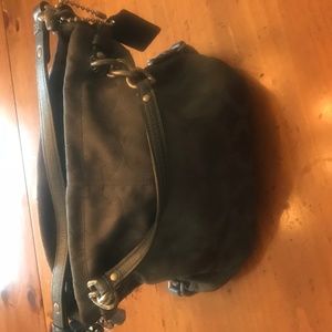 Coach HOBO with Coach LOGO Steel Blue / Grey